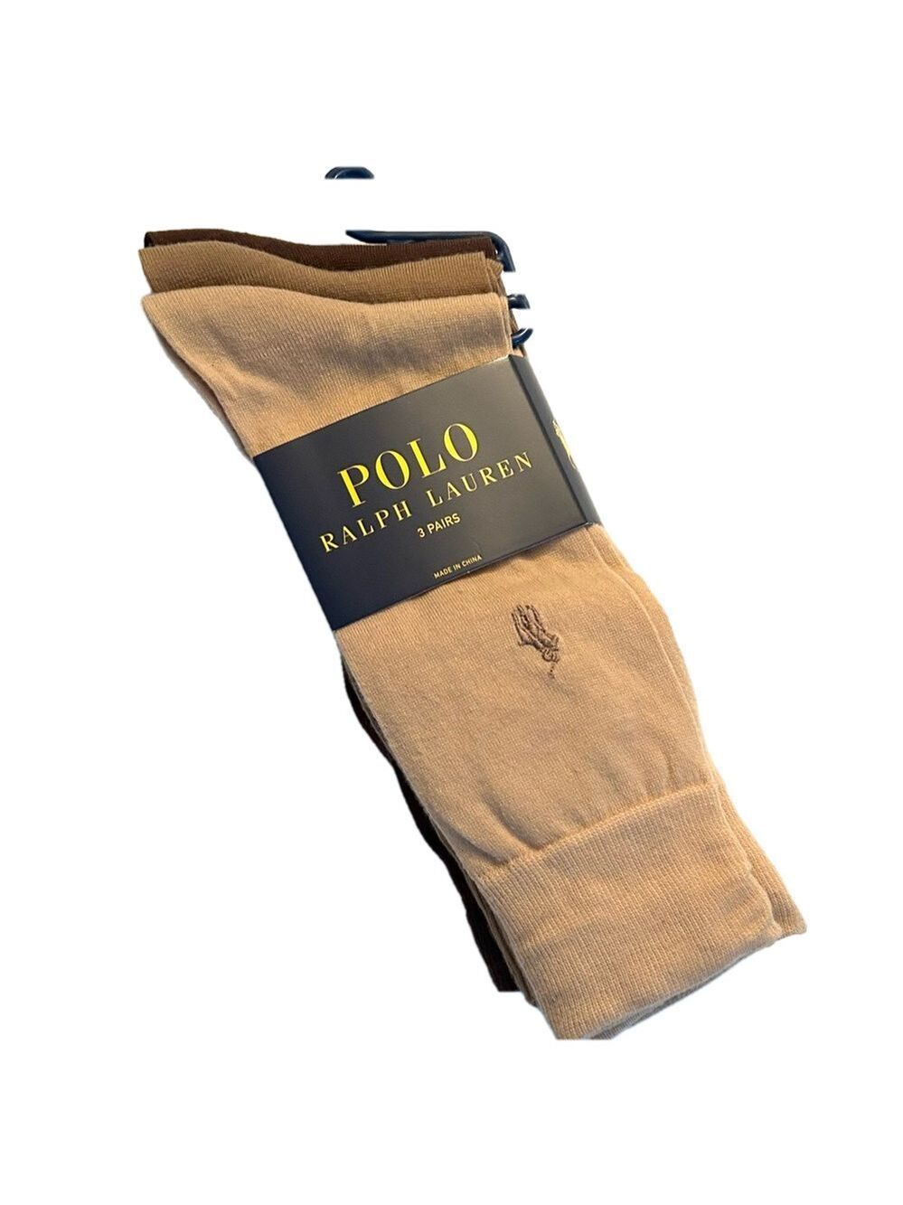 Polo Ralph Lauren Men’s Dress Socks Brown 3 Pairs NWT